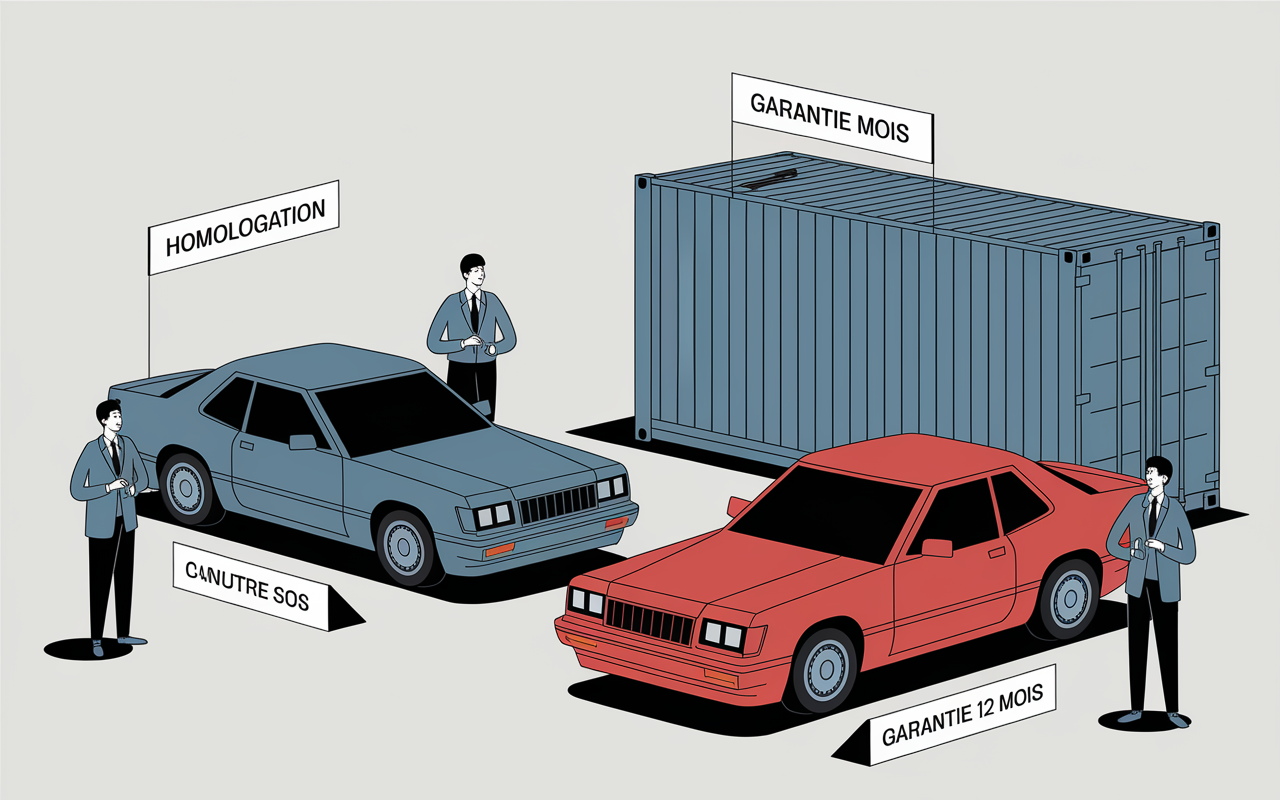 Voiture americaine import container garantie