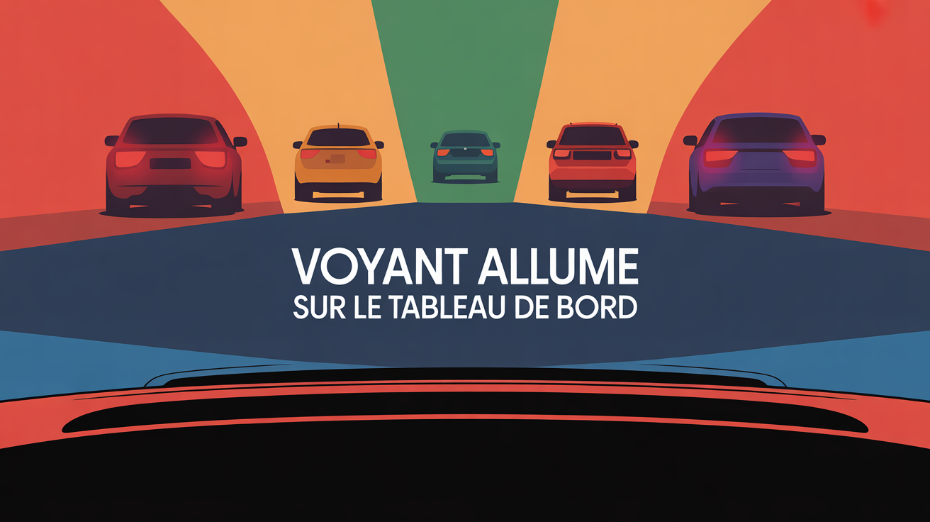 voyants tableau de bord voiture allumés