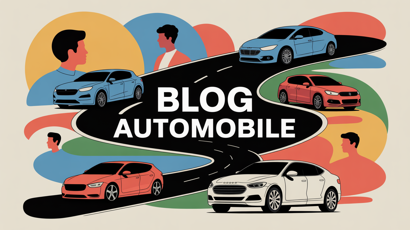 blogs on automobiles illustration route et conducteurs