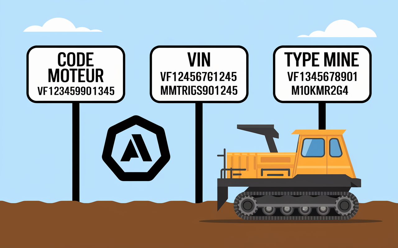 tableau differences code moteur carte grise VIN type mine