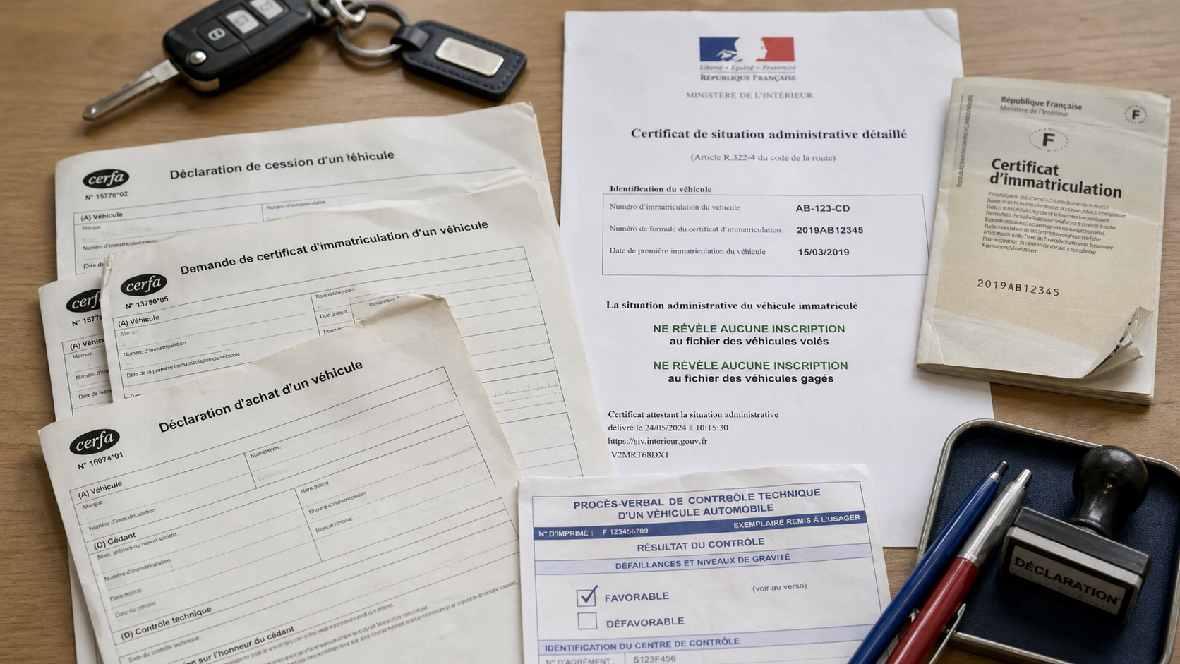 Document vendre une voiture : Cerfa et contrôle technique obligatoires