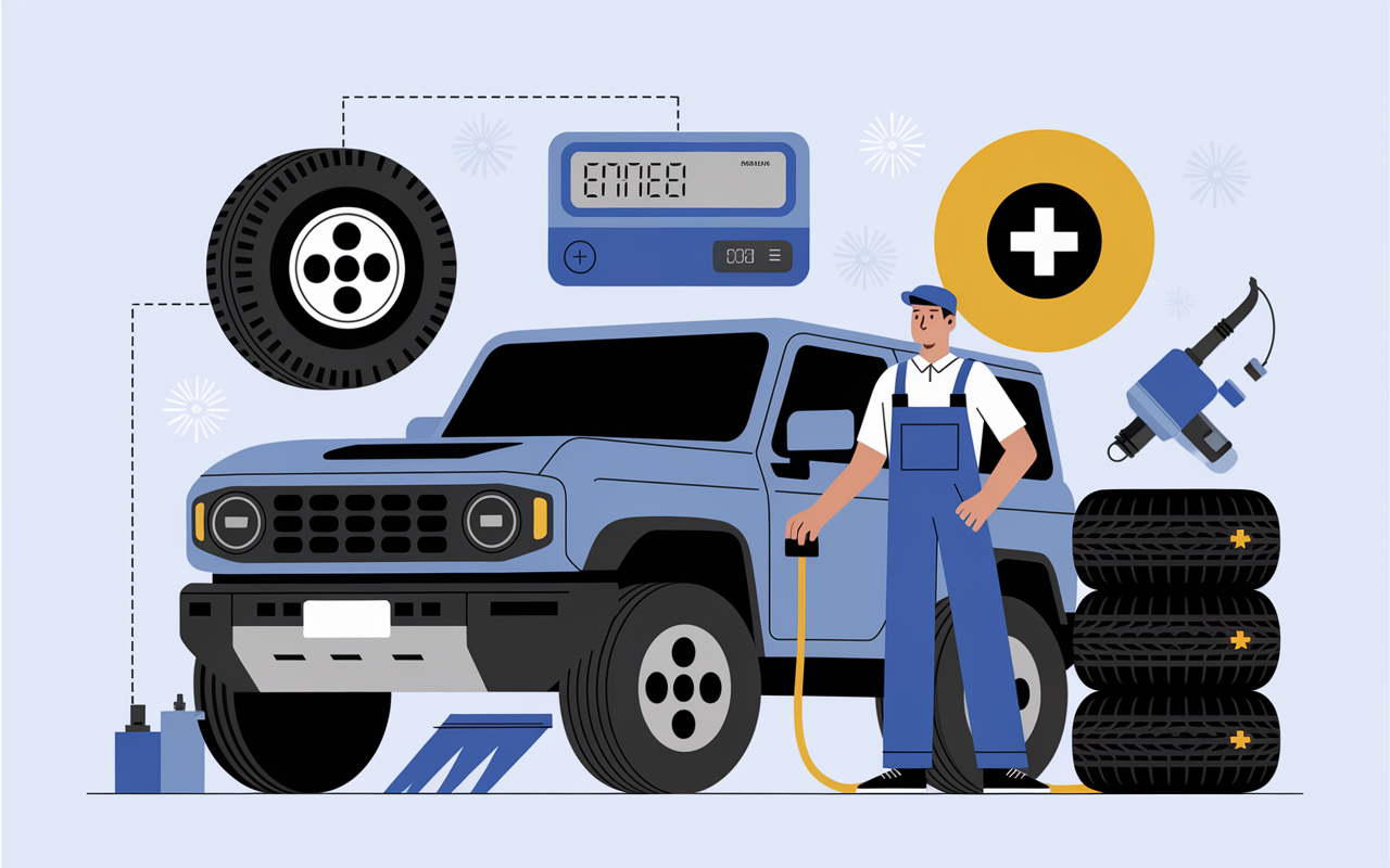 Technicien erreurs remplacement pneu 3008 suv