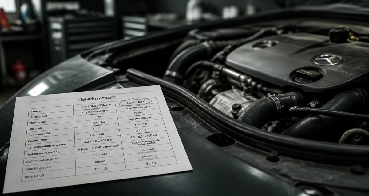 Fiabilité moteur Renault Mercedes : blocs à éviter et à privilégier