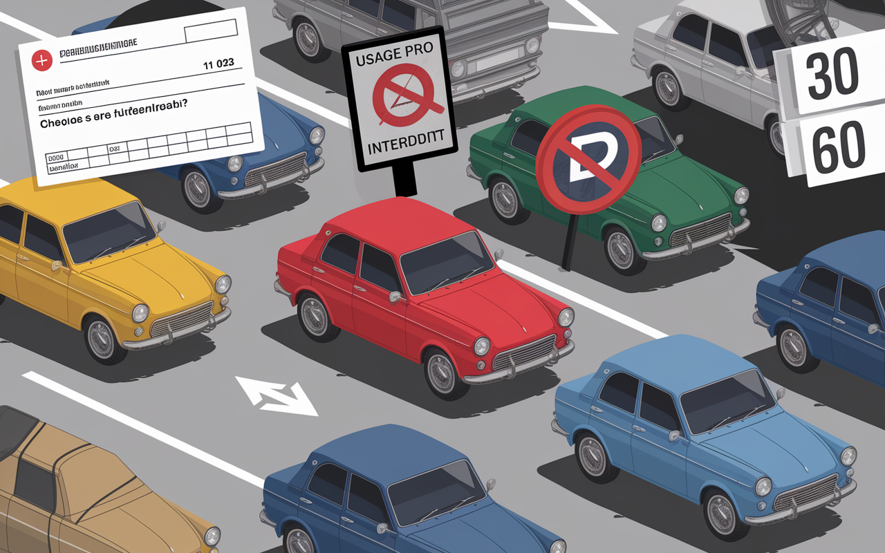 parking inconvénient carte grise collection
