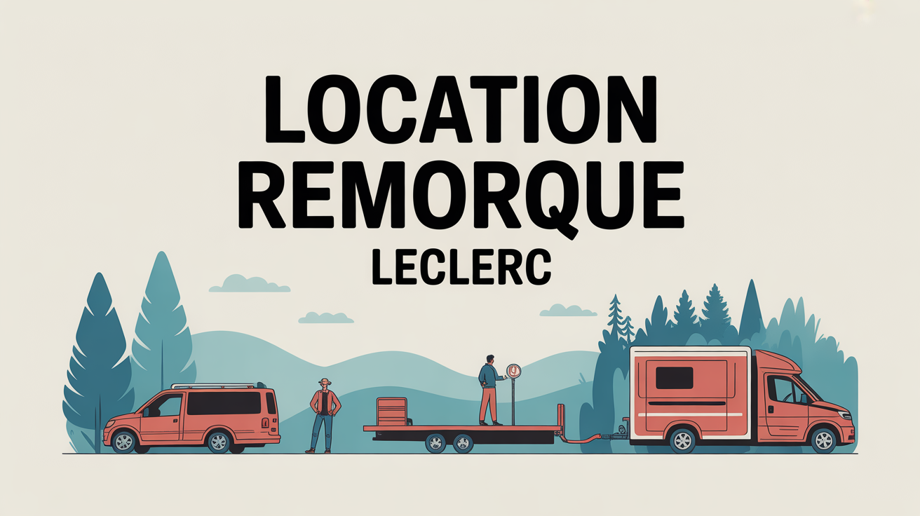 location remorque leclerc illustration parking remorque