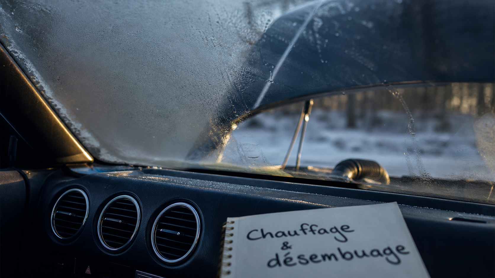 Probleme chauffage voiture : pare-brise embué et bouches de chauffage}}