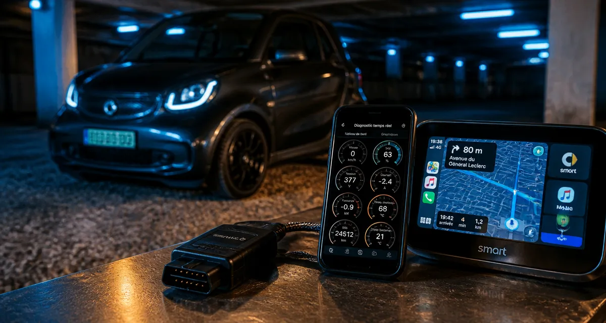 Smart auto : boîtier OBD-II et smartphone pour diagnostic temps réel