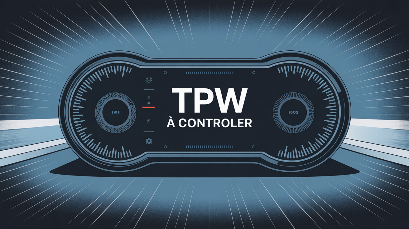 tpw a controler sur tableau de bord voiture