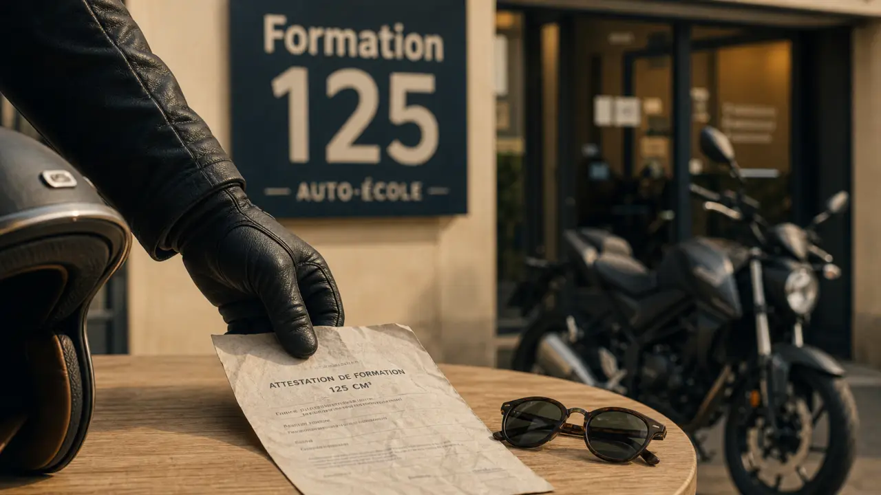 Conduire une 125 avec permis B : attestation et règles