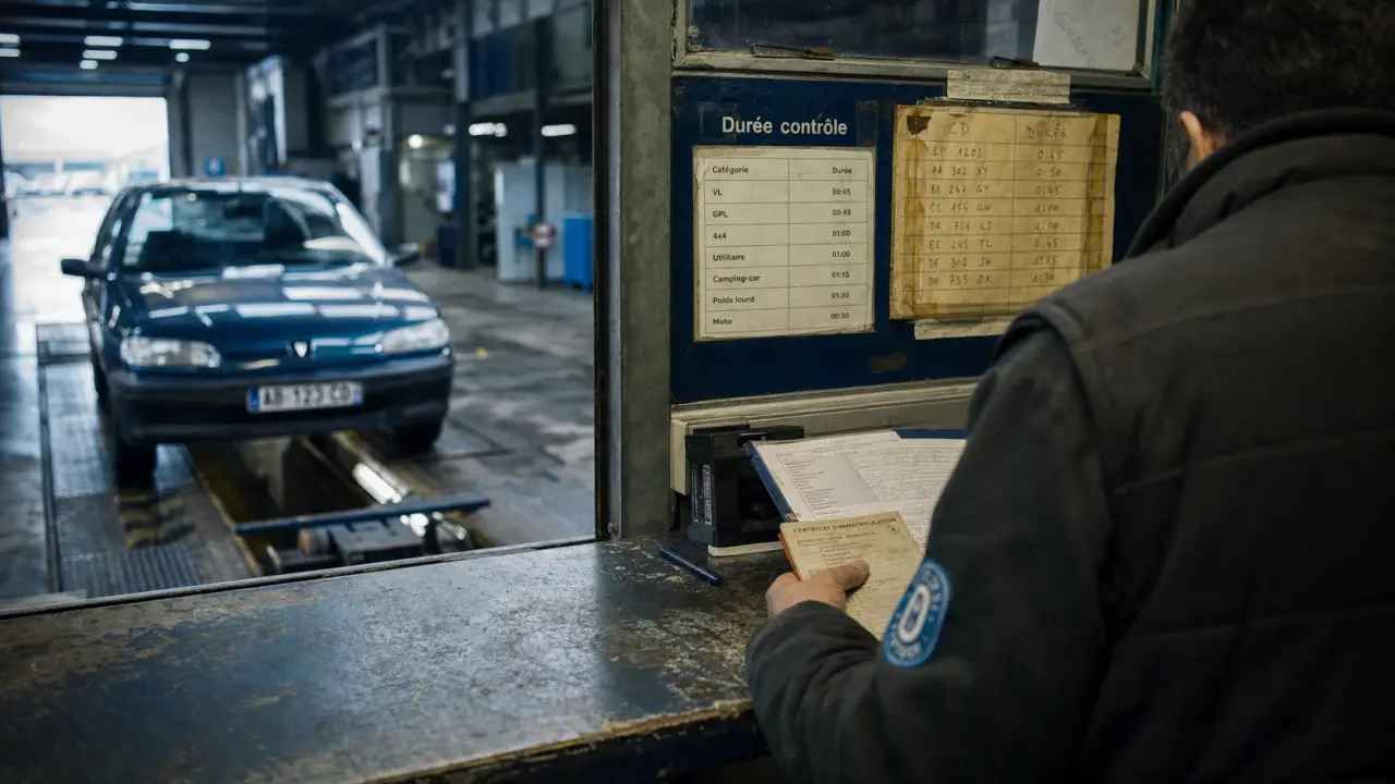duree controle technique 30 à 45 minutes au centre de contrôle technique