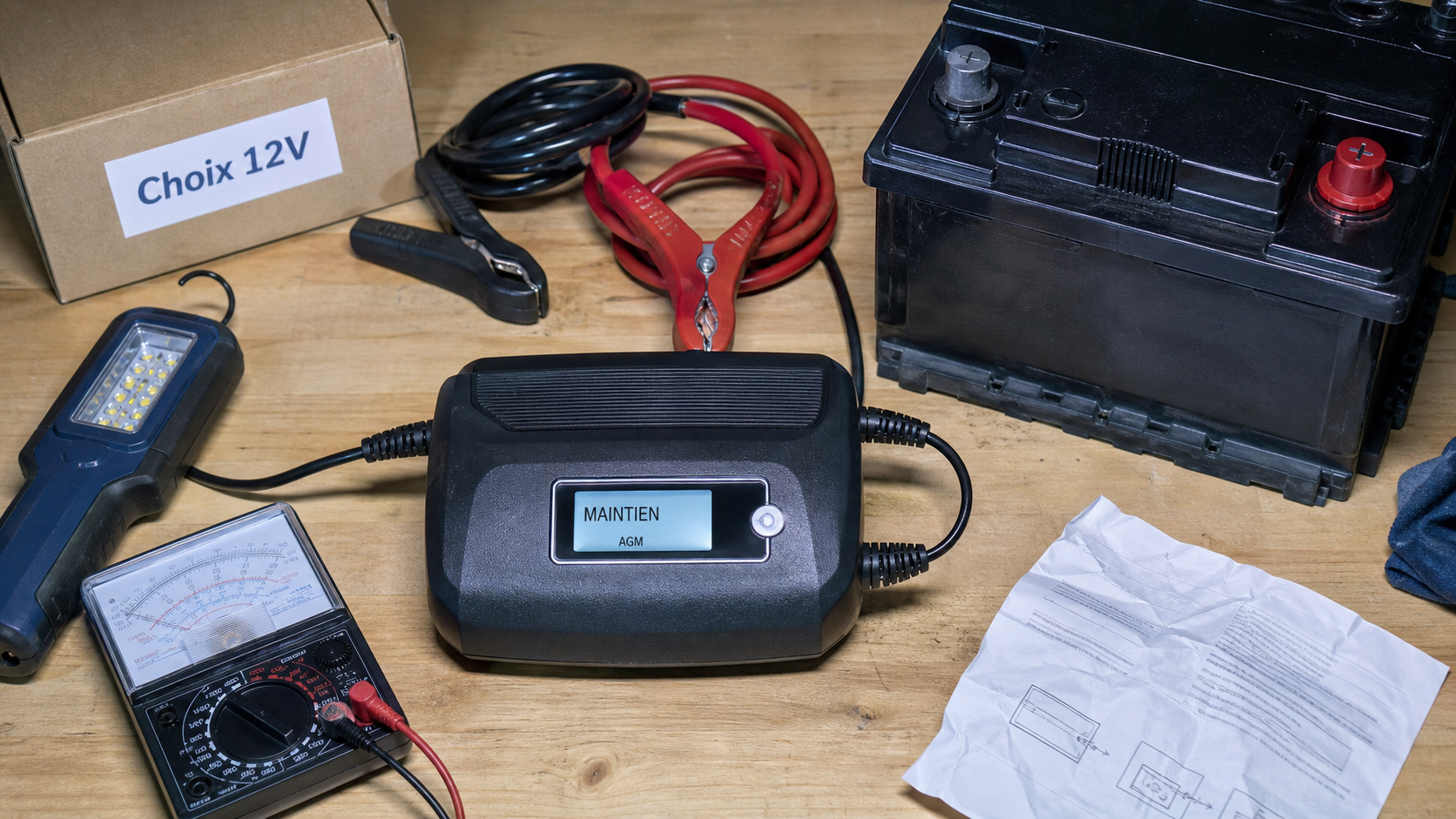 Meilleur chargeur batterie voiture 12V AGM avec maintien de charge