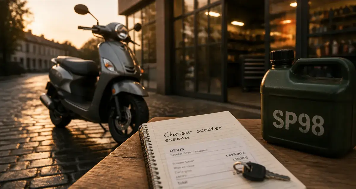 Scooter essence 50 cm3 : permis AM, prix, livraison