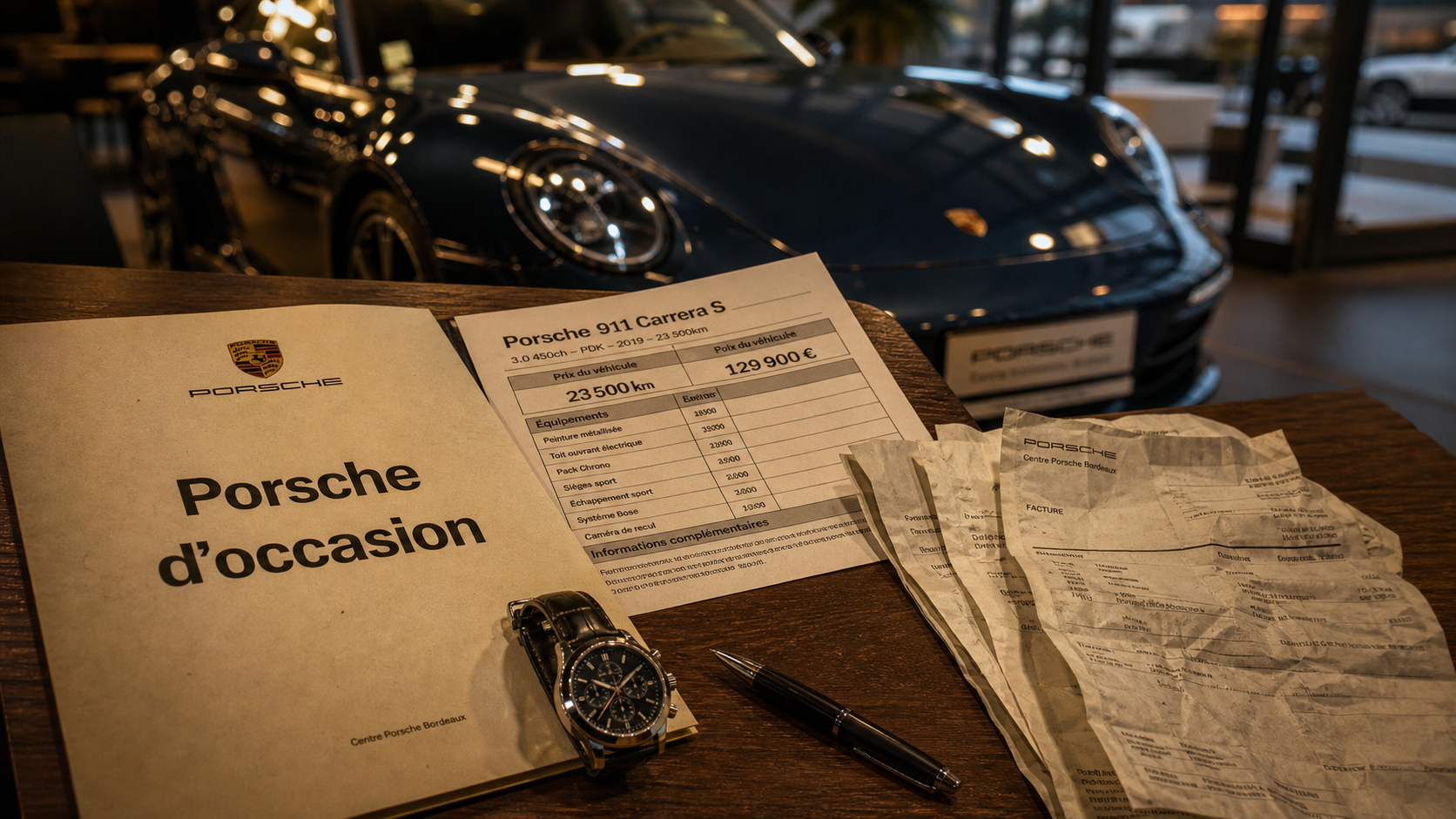 Voiture Porsche d’occasion : vérification facture et annonces pour sécuriser l’achat