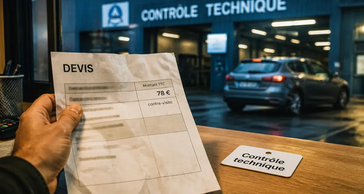 Prix d’un contrôle technique voiture : 78 € en moyenne