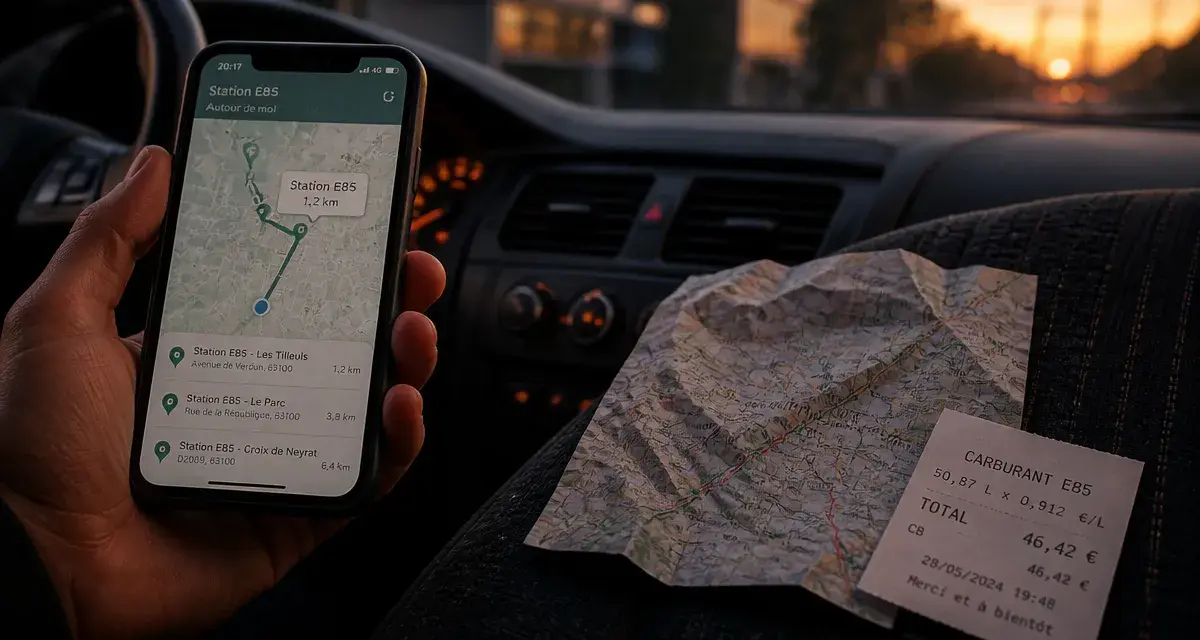 Station E85 : carte pour trouver le meilleur prix et éviter la panne sèche