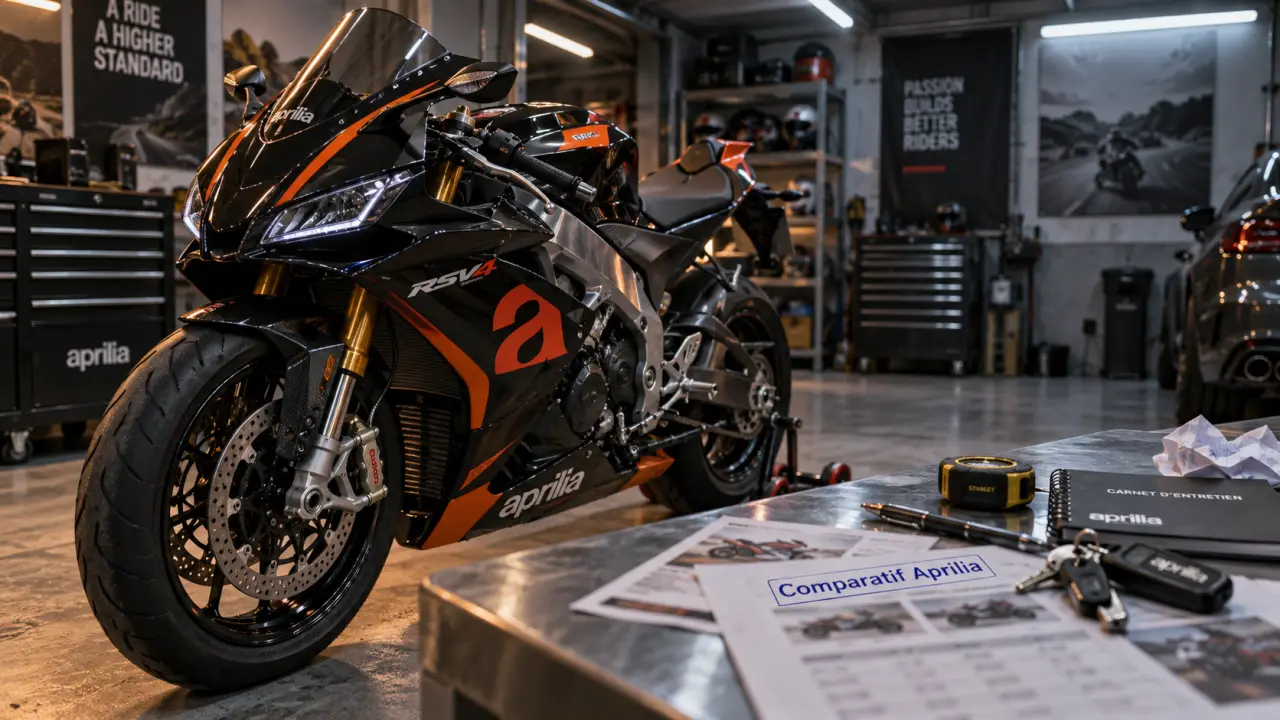 Aprilia occasion : comparatif 4 modèles pour prix et entretien