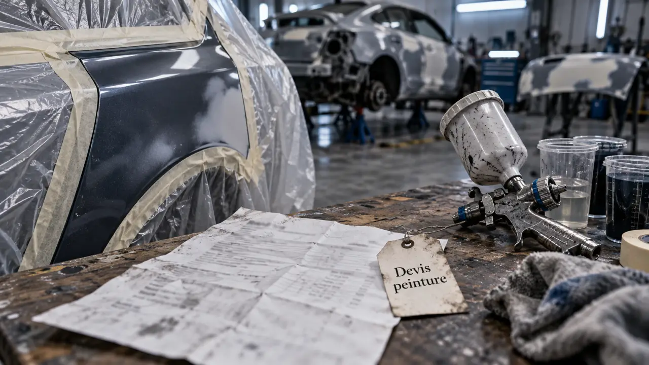 Prix peinture complete voiture : devis peinture en atelier carrosserie
